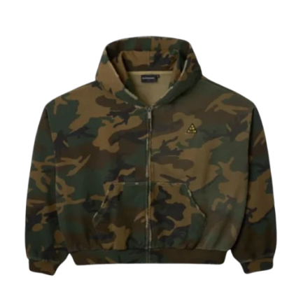 Raspberry Hills Camo Bunker Zip Up Hoodie