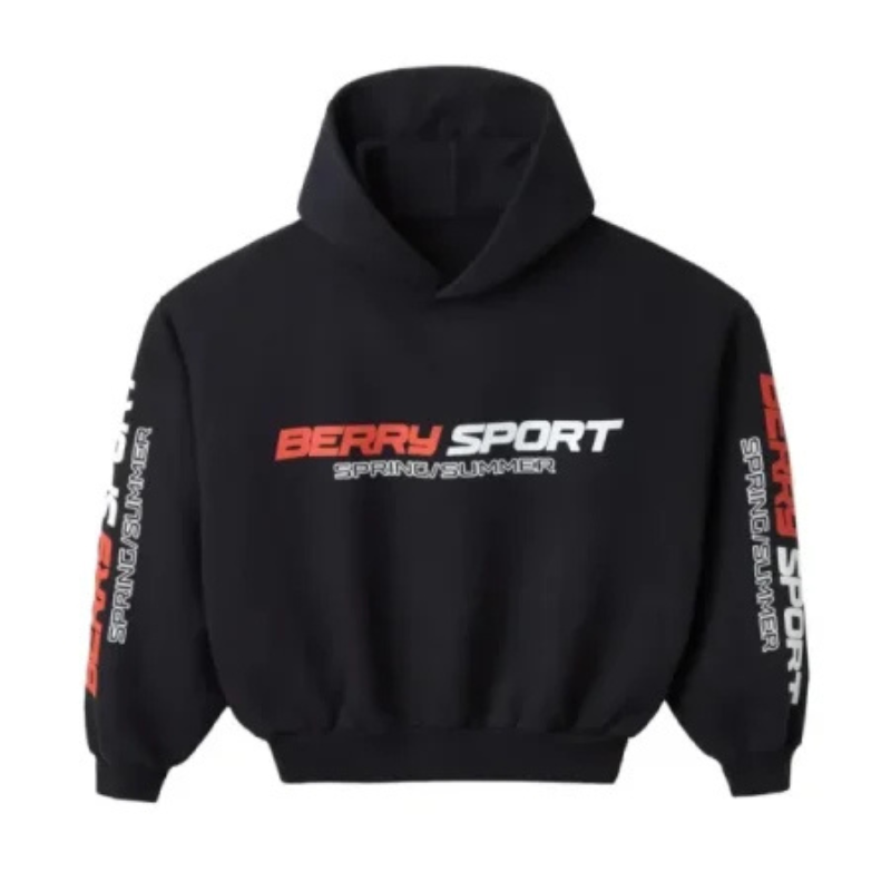 Raspberry Hills Cropped Berry Sport Hoodie